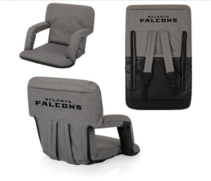 Atlanta Falcons Ventura Portable Reclining Stadium Seat - AtlanticCoastSports