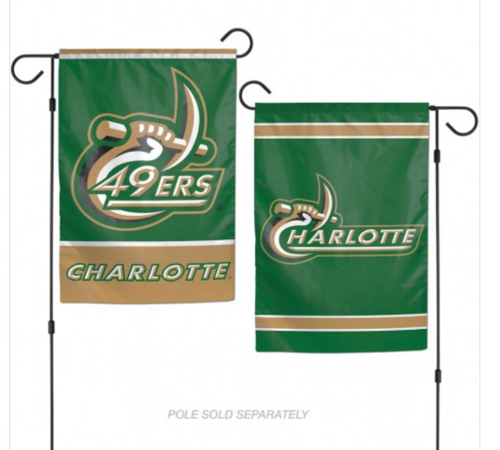 UNC Charlotte Garden Flags 2 Sided 12.5" X 18" - AtlanticCoastSports