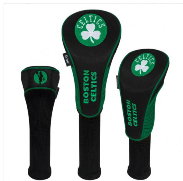 Boston Celtics Set of 3 Golf Head Covers - AtlanticCoastSports