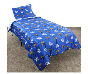 NCAA Kentucky Wildcats Reversible Comforter Set - AtlanticCoastSports