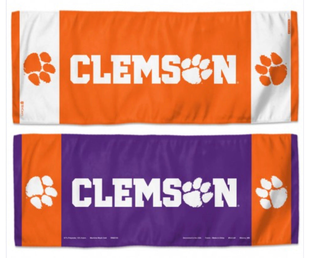 Clemson Tigers Cooling Towel 12”X30” - AtlanticCoastSports