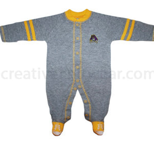 East Carolina Pirates Sports Shoe Footed Romper - AtlanticCoastSports