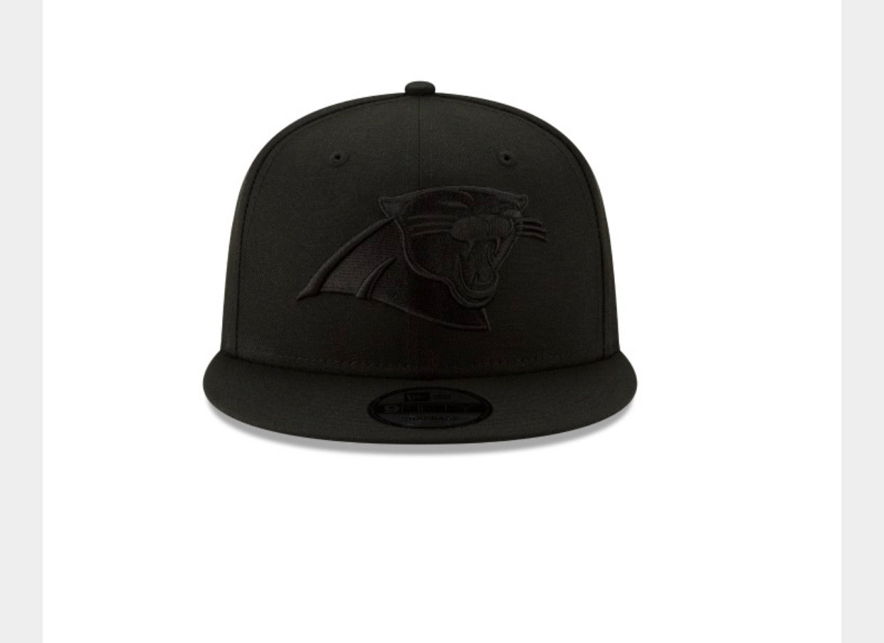 Carolina Panthers New Era 950 Black on Black Hat - AtlanticCoastSports