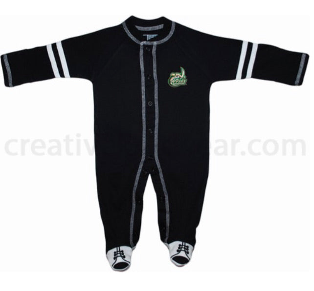 Charlotte 49ers  Sports Shoe Footed Romper - AtlanticCoastSports