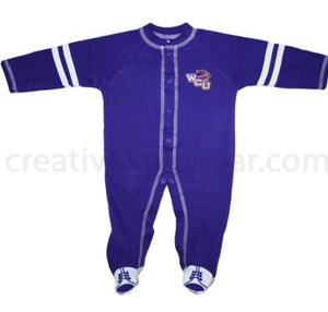 Western Carolina Catamounts Sports Shoe Footed Romper - AtlanticCoastSports