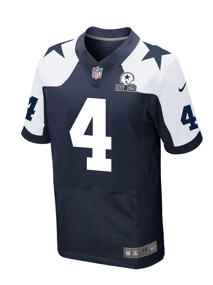Dallas Cowboys 60th Anniversary Dak Prescott #4 Nike Game Replica Throwback Jersey Item #: 200710224 - AtlanticCoastSports