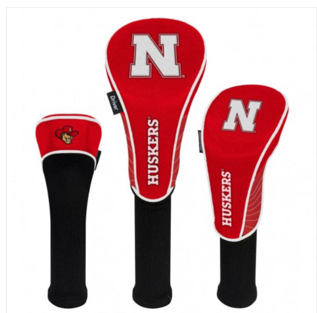 Nebraska Huskers 3 Set Golf Headcover - AtlanticCoastSports