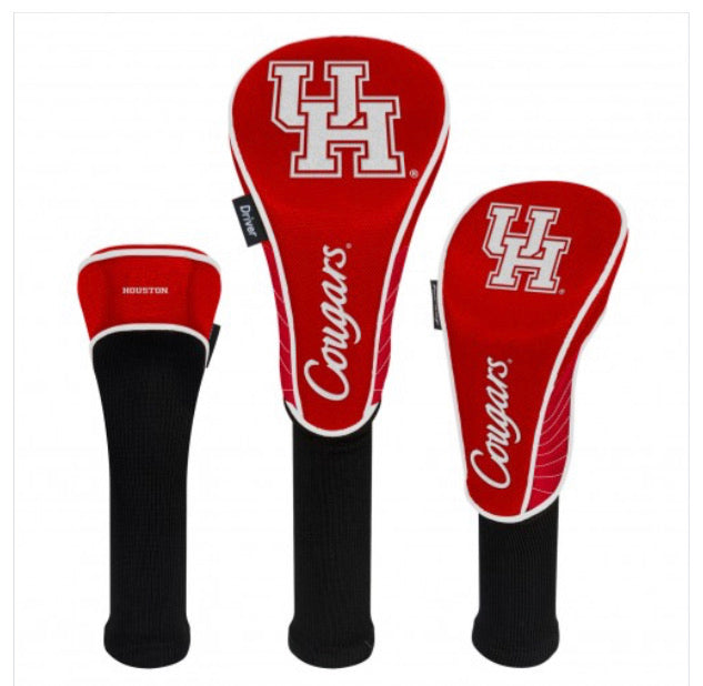 Houston University Set of 3 Golf Head Covers - AtlanticCoastSports