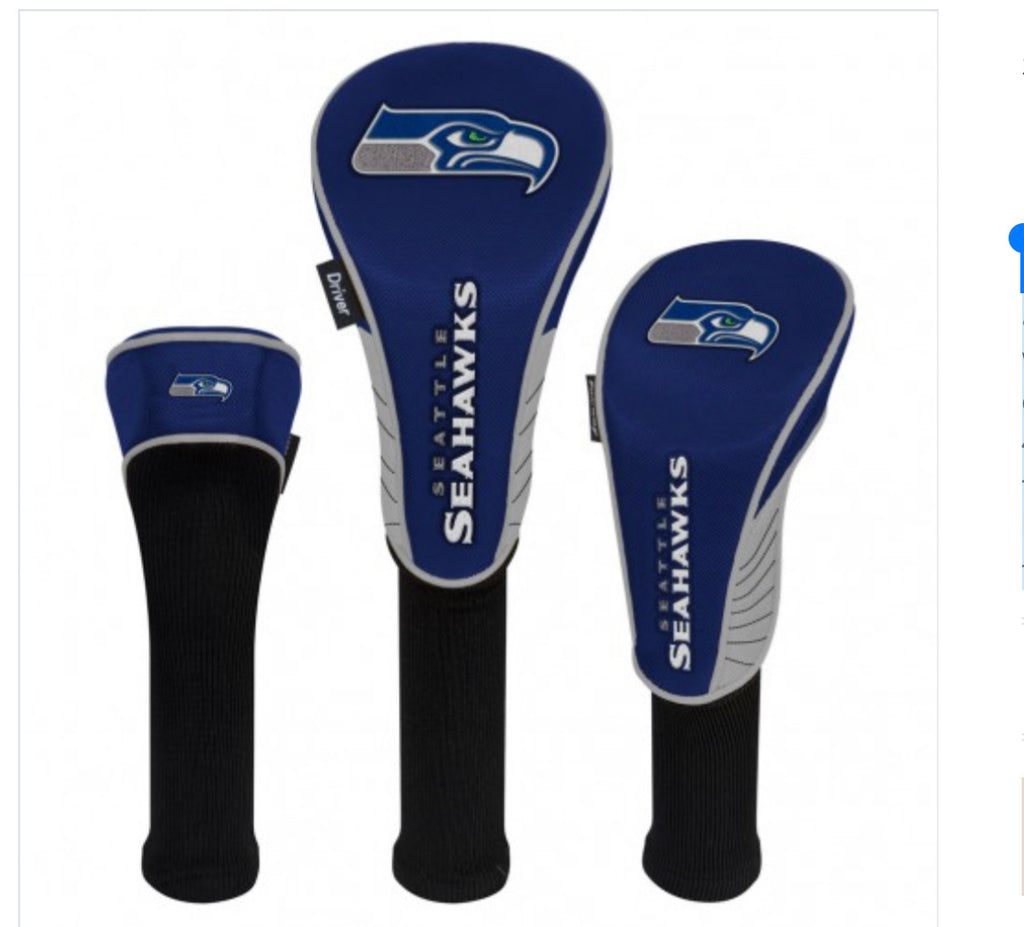 Seattle Seahawks Set of 3 Headcovers - AtlanticCoastSports