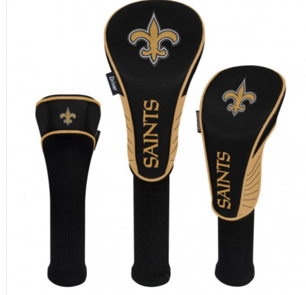 New Orleans Saints Set of 3 Headcovers - AtlanticCoastSports
