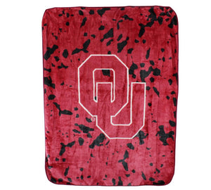 NCAA Oklahoma Sooners Huge Raschel Throw Blanket - AtlanticCoastSports