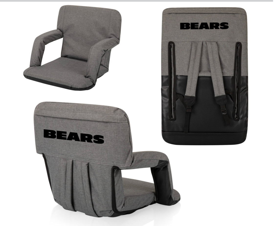 Chicago Bears Ventura Portable Reclining Stadium Seat - AtlanticCoastSports