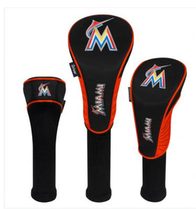 Miami Marlins 3 Set Golf Headcovers - AtlanticCoastSports