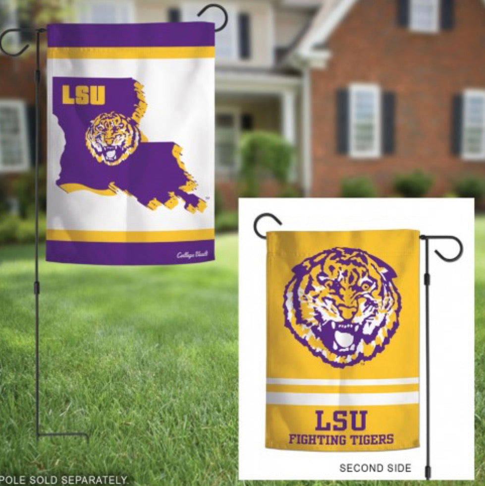 LSU 2 Sided Garden Flag 12.5" X 18" - AtlanticCoastSports