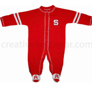 NC State Wolfpack Sports Shoe Footed Romper - AtlanticCoastSports
