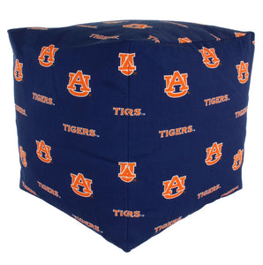 NCAA Auburn Tigers Cubed Bean Bag Pouf - AtlanticCoastSports