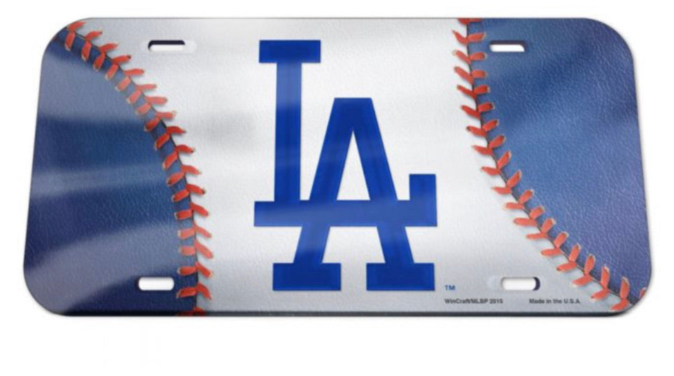 Los Angeles Dodgers Acrylic LIcense Plate - AtlanticCoastSports