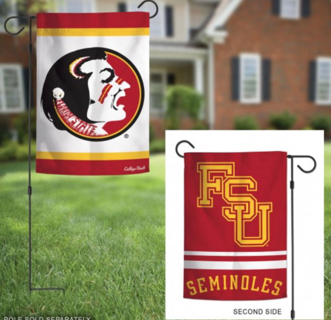 Florida State 2 SIded Garden Flag 12.5" X 18" - AtlanticCoastSports