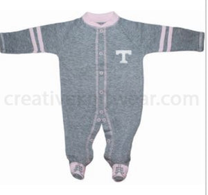 Tennessee Vols Sports Shoe Footed Romper - AtlanticCoastSports