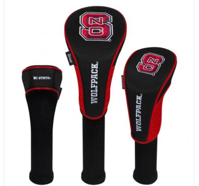 NC State Wolfpack 3 Set Golf Headcover - AtlanticCoastSports