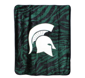 Michigan State Spartans Throw Blanket 50" X 60" - AtlanticCoastSports