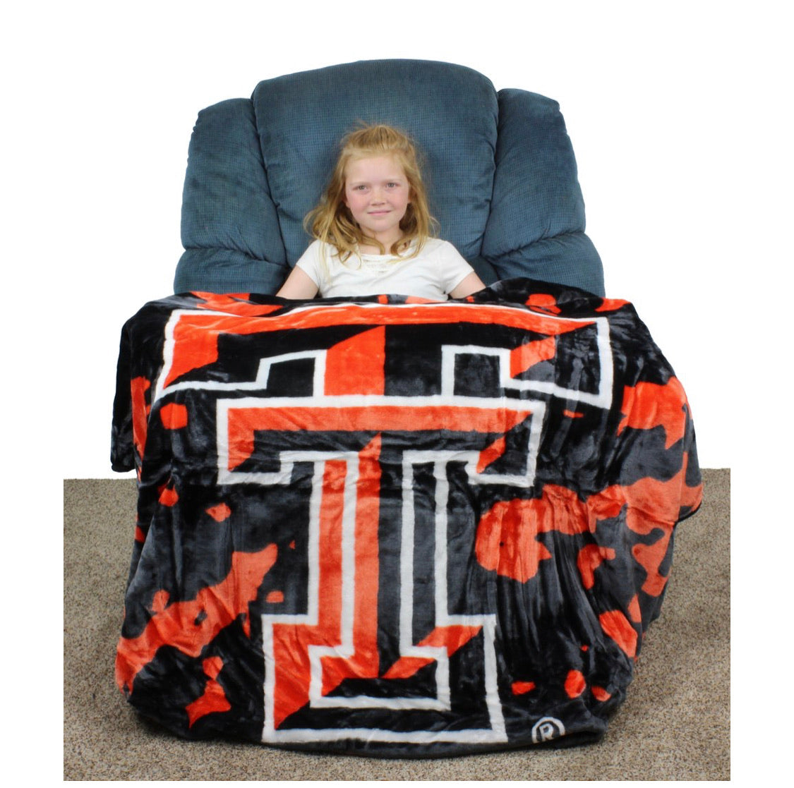 NCAA Texas Tech Red Raiders Huge Raschel Throw Blanket - AtlanticCoastSports