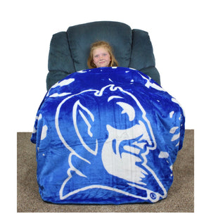 NCAA Duke Blue Devils Huge Raschel Throw Blanket - AtlanticCoastSports