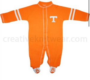 Tennessee Vols Sports Shoe Footed Romper - AtlanticCoastSports