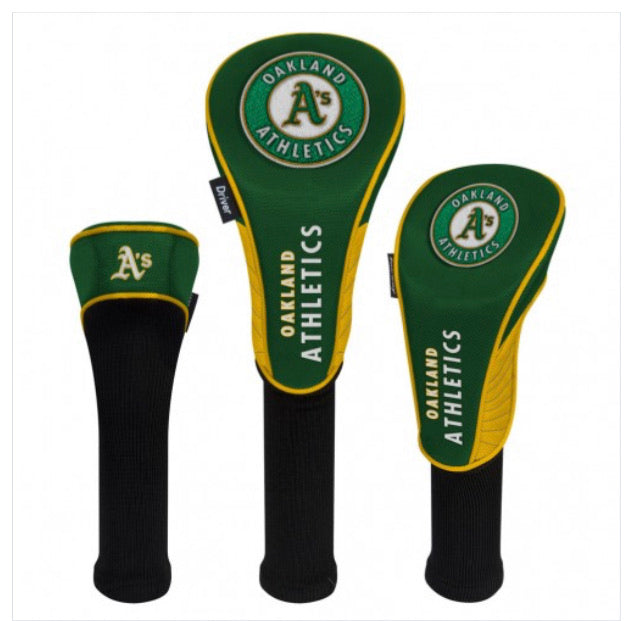 Oakland A'S HeadCovers - Set of 3 - AtlanticCoastSports