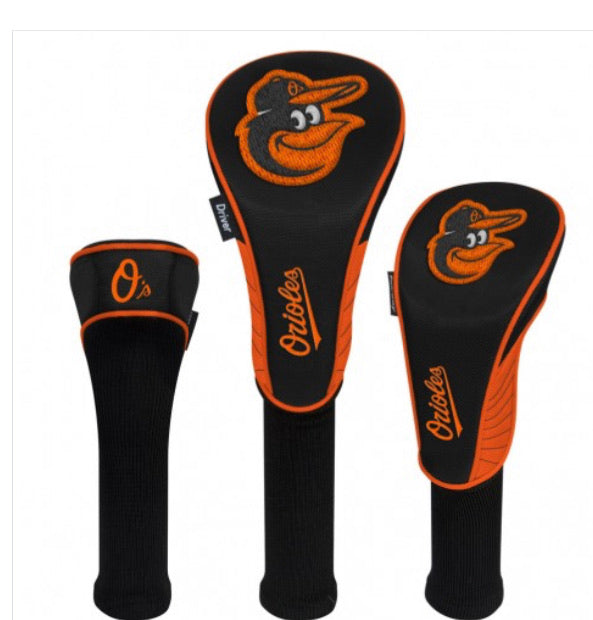 Baltimore Orioles Golf  HeadCover Set of 3 - AtlanticCoastSports