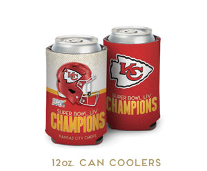 Kansas City Chiefs Super Bowl Champs 12oz Koozies - AtlanticCoastSports