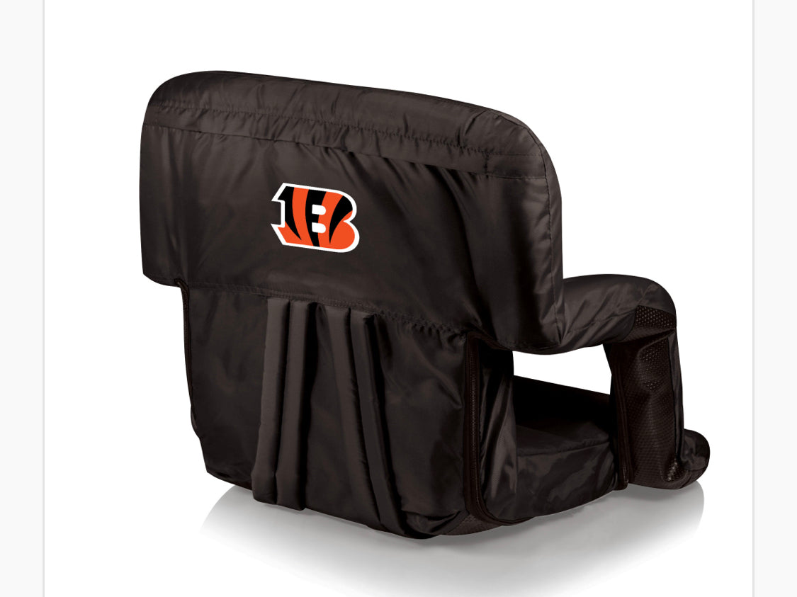 Cincinnati Bengals Ventura Portable Reclining Stadium Seat - AtlanticCoastSports