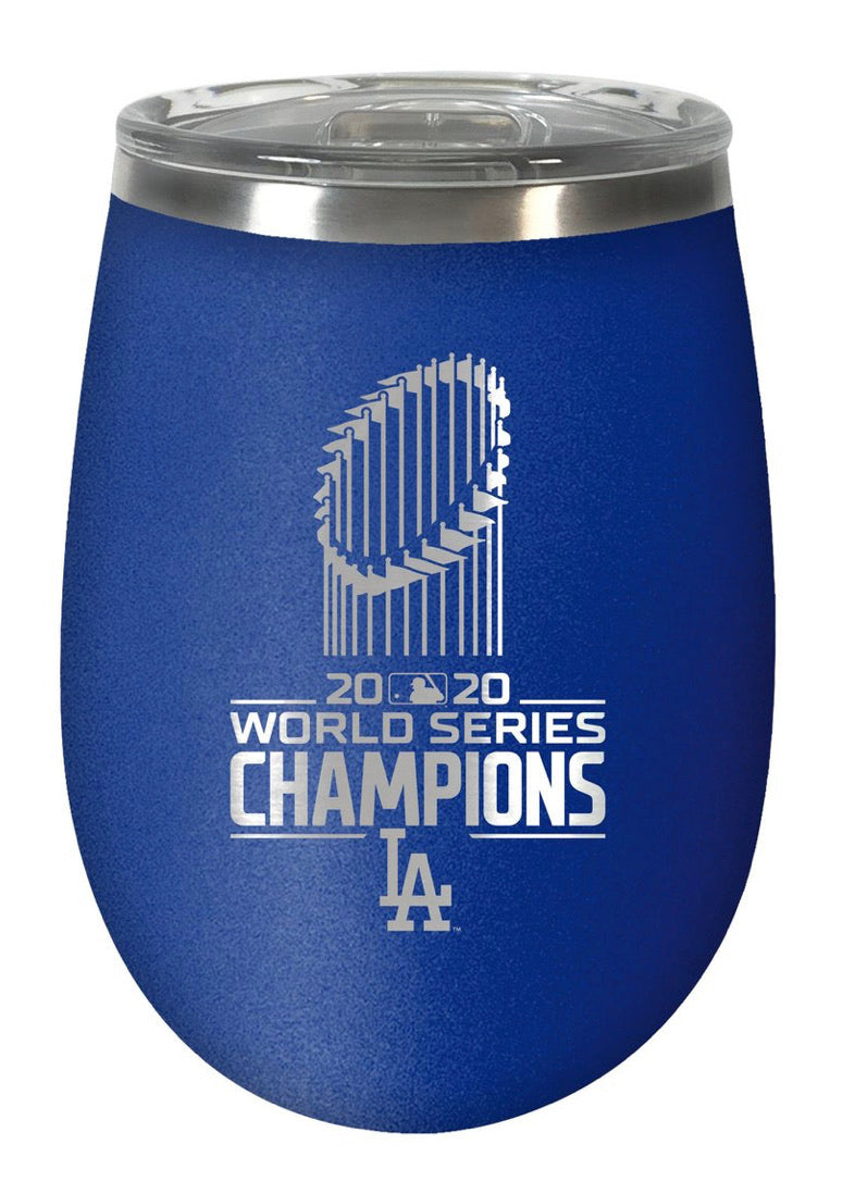 Los Angeles Dodgers MLB 2020 World Series Champion 10 oz. BLUSH Wine Tumbler - AtlanticCoastSports