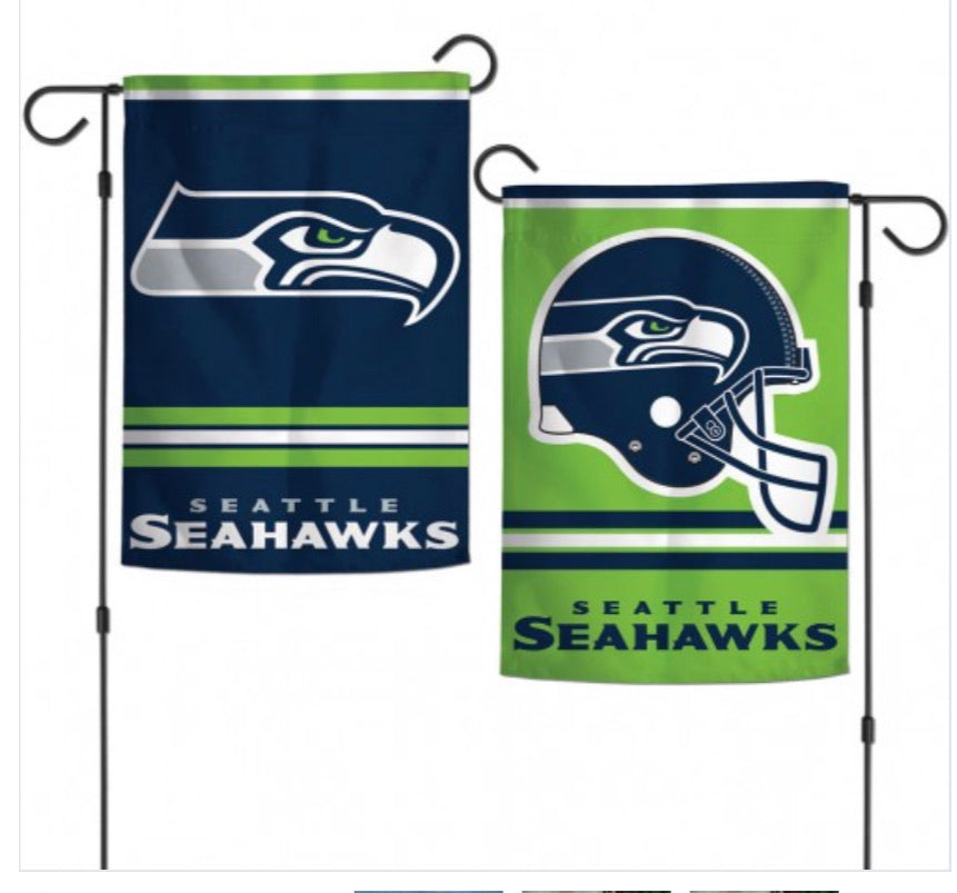 Seattle Seahawks 2 Sided Garden Flag 12.5" X 18" - AtlanticCoastSports