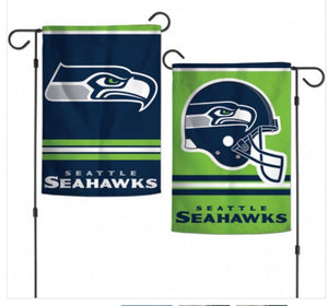 Seattle Seahawks 2 Sided Garden Flag 12.5" X 18" - AtlanticCoastSports