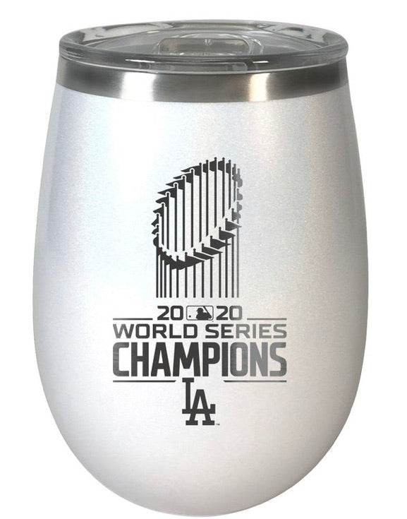 Los Angeles Dodgers MLB 2020 World Series Champion 10 oz. Opal BLUSH Wine Tumbler - AtlanticCoastSports