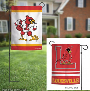 Louisville Cardinals 2 Sided Garden Flag 12.5" X 18" - AtlanticCoastSports