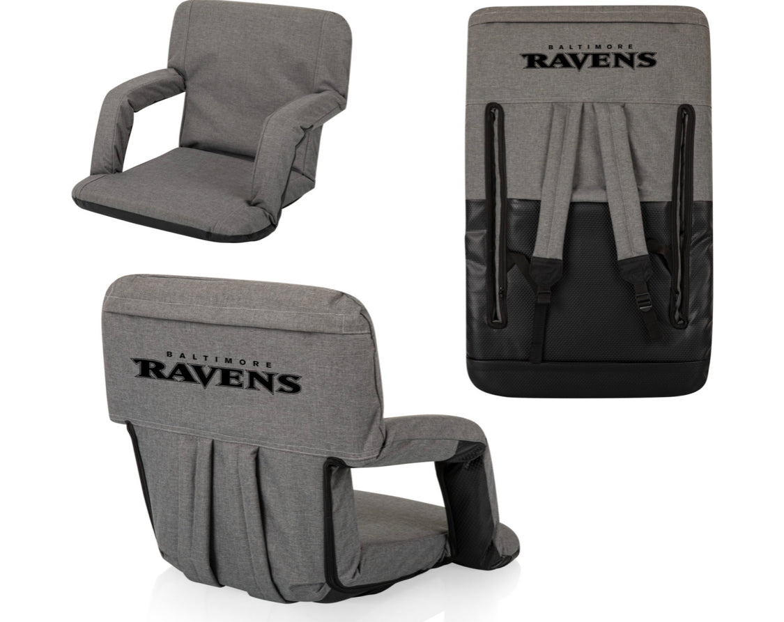Baltimore Ravens Ventura Portable Reclining Stadium Seat - AtlanticCoastSports