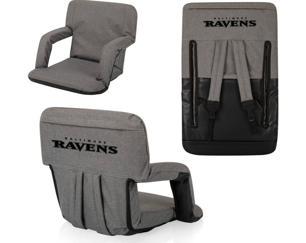 Baltimore Ravens Ventura Portable Reclining Stadium Seat - AtlanticCoastSports