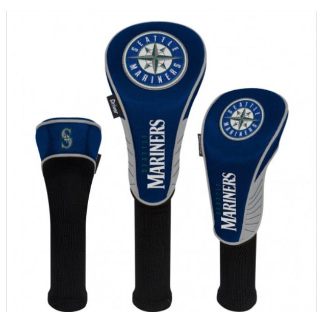 Seattle Mariners 3 Set Golf Headcovers - AtlanticCoastSports