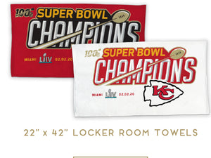 Kansas City Chiefs Super Bowl Champs Locker Room Towel - AtlanticCoastSports