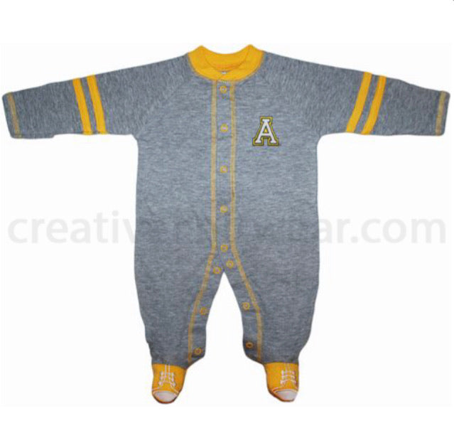 Appalachian State Mountaineer Sports Shoe Footed Romper - AtlanticCoastSports