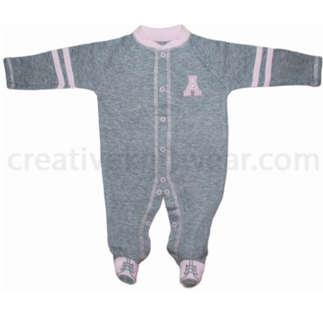 Appalachian State Mountaineer Sports Shoe Footed Romper - AtlanticCoastSports