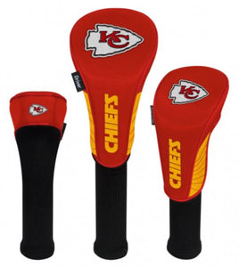 Kansas City Chiefs Set of 3 Headcovers - AtlanticCoastSports