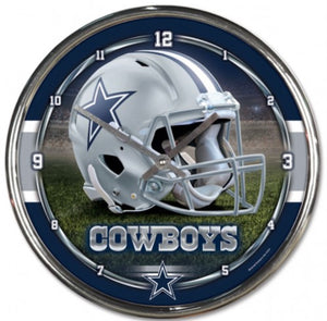 DALLAS COWBOYS CHROME CLOCK - AtlanticCoastSports