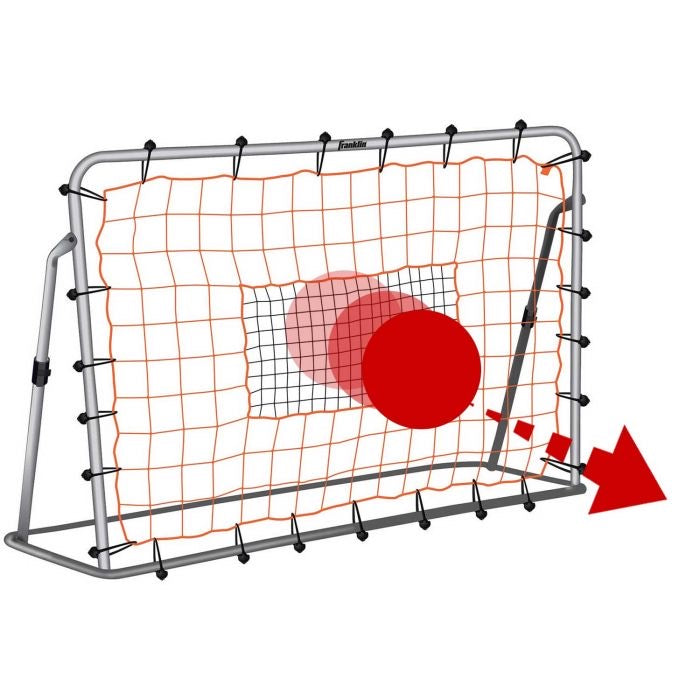 Franklin Adjustable Soccer Rebounder with Stakes - Steel - 6' X 4' - AtlanticCoastSports