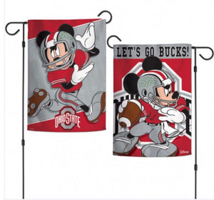 Ohio State 2 SIded Garden Flag 12.5" X 18" - AtlanticCoastSports