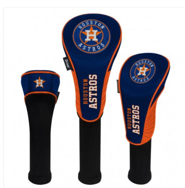 Houston Astros 3 Set Golf Headcovers - AtlanticCoastSports