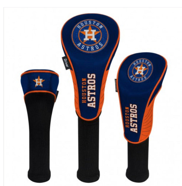 Houston Astros 3 Set Golf Headcovers - AtlanticCoastSports