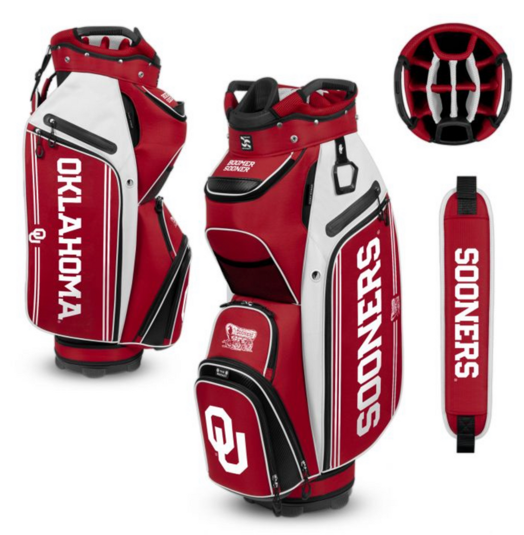 Oklahoma Sooner Bucket 3 Cooler Cart Bag Free Shipping - AtlanticCoastSports
